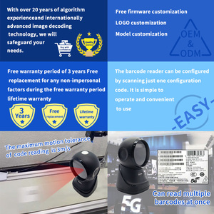 High-performance <strong>2D</strong> Desktop Qr <strong>Code</strong> Scanner Multicode EMT71 Handsfree Barcode <strong>Reader</strong> for Supermarkets - Product Image 2