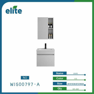 Moderno stile classico pavimento-Standing bagno mobile lavabo in ceramica mensola resistente all'acqua per uso domestico Hotel - Product Image 1