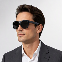 Lunettes intelligentes de traduction IA avec audio Bluetooth, commande tactile et chargement magnétique