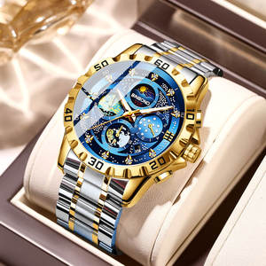 BINBOND B3225 orologio al quarzo da uomo all'ingrosso di moda orologio da uomo con Design a stella impermeabile cronografo - Product Image 4