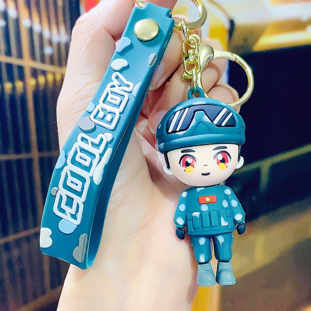 พวงกุญแจกองกำลังพิเศษ -สีเขียว