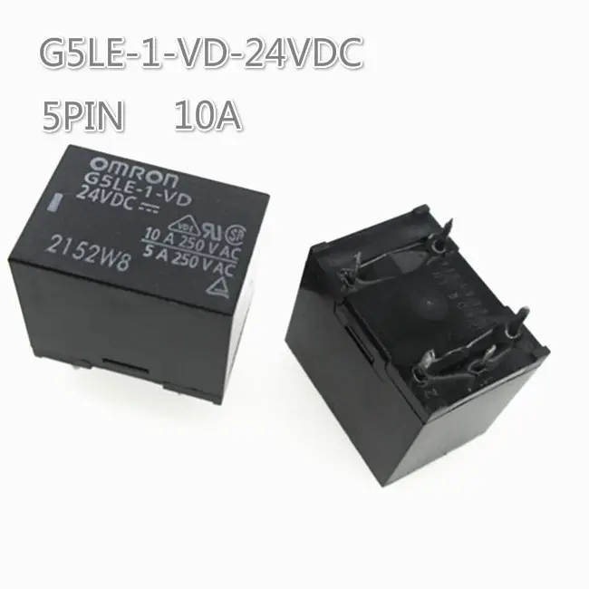 1PC OMRON G5LE-1-VD 24VDC Power Relay SPDT 10A  250VAC 5Pins New