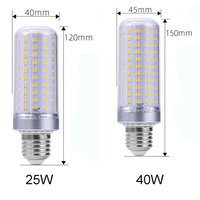 Meilleur Prix Ampoules LED Fabricant 25W 40W E14 E12 B22 E26 E27 3000K 4000K 6000K Ampoule de maïs blanc froid pour entrepôt