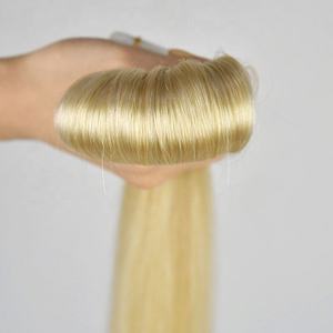 Extensions de cheveux humains en ruban adhésif double trame, vierges, invisibles, de qualité Remy, fabriquées en Chine, pour des cheveux à double face, cuticules alignées de manière unique - Product Image 2