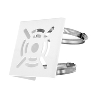 Adaptateur universel de montage sur poteau vertical, 2 boucles, support mural, support de montage sur poteau vertical pour caméra de sécurité CCTV
