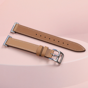 Correas de reloj de cuero genuino transpirables y ajustables de 20 mm para reloj inteligente, correa mini de 18 mm/22 mm en naranja, blanco y rosa, precio económico. - Product Image 4