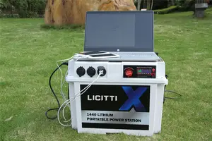 Licitti batteria agli ioni di litio personalizzato Abs litio Akkubox Accu 12Volt scatola di controllo con 1000W Inverter per il campeggio