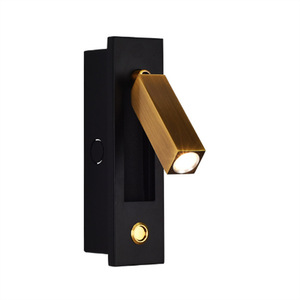 Modern 3W LED Reading Wall Lamp with Aluminum Body Flexible Head for Home or Hotel Use Recessed Headboard Reading <b>Light</b> - Product Image 2
