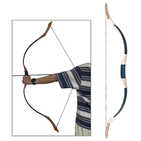Vente en gros de poids de levage de haute qualité 20/30/40/50 Lbs. Ensemble d'arc et de flèches traditionnels pour le tir et la chasse en plein air pour adultes
