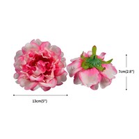 Tête de fleur de pivoine artificielle en gros grande taille soie décor à la maison tête de fleur de pivoine