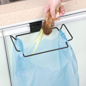 Kitchen Trash Bag Support Storage Rack <b>Over</b> Cabinet <b>Door</b> <b>Hook</b> Garbage Bags Hanger - Product Image 2