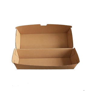 Caja de Papel Kraft Desechable para Hot Dogs - Portátil para Comida Callejera/Eventos, Resistente a la Grasa, Perfecta para Bares y Cafeterías - Product Image 2