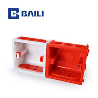 Boîtier de jonction en PVC Baili 86 Type pour montage en surface, blanc, pour interrupteur et prise, simple, double ou triple, à poser en dessous de la plaque.