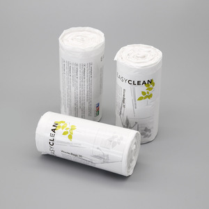 Vietnam factory 13gallon Black Trash HDPE LDPE Biodegradable Roll Manufacturers Black <b>Plastic</b> Garbage Bags For <b>kitchen</b> - Product Image 1