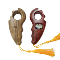 Compteur de perles de chapelet électronique numérique LCD, compteur de perles lumineux à motif bois LCD, compteur de doigt