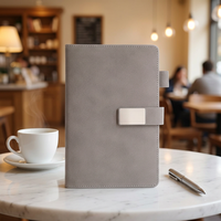 Carnet A5 à couverture rigide ligné, personnalisable avec logo, avec boucle, pour entreprises et travail – Nouveauté 2026, Offre Spéciale