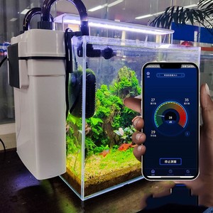 Sunsun External Canister Filter <b>Table</b> Top Aquarium Fish Tank <b>Mini</b> Aquarium External Irculating Water Pump Waterfall Oxygen Pumps - Product Image 2