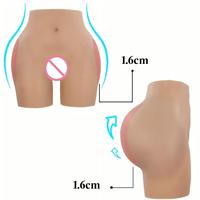 Pantalones de silicona de 1.6 cm de grosor para realzar glúteos, control de abdomen, ropa interior femenina, levantador de glúteos, moldeador de caderas.