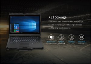 แล็ปท็อปอุตสาหกรรมขนาด 13.3 นิ้ว พกพาสะดวก ทนทาน ใช้หน่วยประมวลผล I5/I7 Quad Core พร้อมฮาร์ดไดรฟ์ SSD สำหรับธุรกิจ - Product Image 5