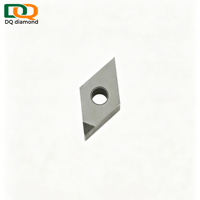 Outil de tournage à pointe diamantée DQ DIAMOND, insert PCD DCGW DCGT, type OEM ISO, pour le traitement de l'aluminium, du cuivre et du plastique en centre d'usinage