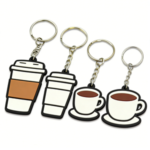 Personalized 2D Effect Soft PVC Keychain Offset Printing Rubber Pendant for <b>Backpack</b> Party Souvenir Gifts - Product Image 3