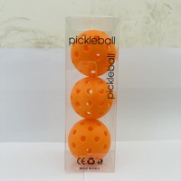 Ensemble de pickleball de haute qualité avec logo personnalisé en TPE à haute élasticité, comprenant des balles de compétition à 40 trous et des balles de pratique perforées à 26 trous