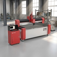 Cortadora de chorro de agua CNC de 5 ejes de alta precisión con motor y bomba, recorrido de mesa de 2000x1500x150mm, 380V 37KW, venta directa de fábrica