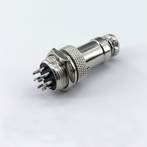 Connecteur d'aviation GX25 mâle/femelle 2-12 broches, étanche IP55, en cuivre, prix usine - Product Image 1