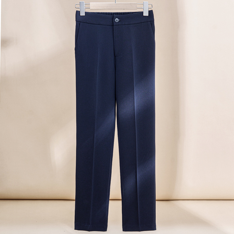 Navy blue trousers