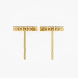 Luxury Women Lab Grown Diamond <b>Earring</b> Design Featuring Radiant Shine <b>Rhodium</b> Plated Fine Craftsmanship Trendy Stylish Everyday - Product Image 4