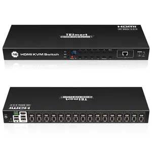 TESmart Chinese Manufacturer Sale Hdmi 16 Port Kvm Switch With One Monitor