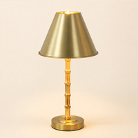 Lampe de table sans fil rechargeable en bambou naturel moderne 2700K avec abat-jour remplaçable, LED sans fil pour usage hôtelier