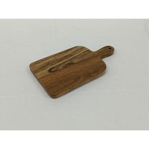 Tabla de cortar de madera con forma rectangular y mango duradero para carne, verduras y frutas en venta - Product Image 1