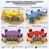 Meubles préscolaires, table et chaises Montessori pour enfants, garderie, centre d'apprentissage préscolaire, environnement de garderie