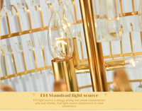 Proyecto de techo de lujo estilo imperio decoración interior oro clásico Hotel candelabro de cristal