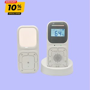 Monitor de Audio Digital para Bebés de Largo Alcance (300m), Sin Interferencia, Comunicación Bidireccional con Alerta de Temperatura - Product Image 1