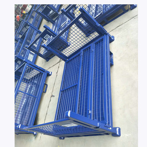Warehouse stackable heavy duty steel metal pallet rack foldable pallet box