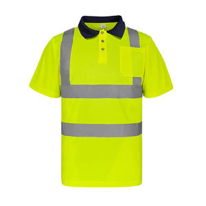 Camisetas <span class=keywords><strong>Polo</strong></span> de Alta Visibilidad con Logotipo Personalizado, Ropa de Trabajo de Secado Rápido en Tela de Poliéster con Cierre de Botones, Mangas Cortas, Ropa de Seguridad Reflectante - Product Image 3