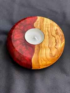 เชิงเทียนเรซิ่นและไม้ทำมือ งานฝีมือประณีตด้วยไม้เนื้อแข็งและเรซิ่น ดีไซน์โดดเด่น ทนทาน และสง่างาม - Product Image 2