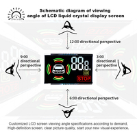 Layar LCD TN Industri 7 Segmen Modul Kristal Cair untuk Termometer Digital Ukuran Kecil Panel Layar LCD yang Dapat Disesuaikan