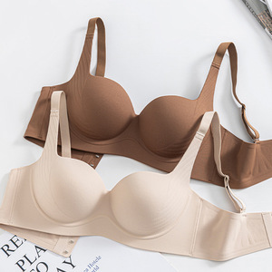 Sujetador de una pieza con copas pequeñas para mujer, push-up, ajustable, antideslizante, para sujetar el busto - Product Image 2
