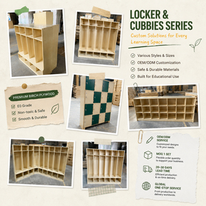 Meubles de rangement Montessori en <span class=keywords><strong>bois</strong></span> pour garderie, armoire à vêtements pour enfants, unité de rangement pour la maternelle, organisateur de classe - Product Image 4
