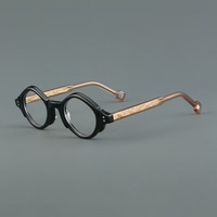 Vente en gros de lunettes tendance, lunettes à deux couleurs, anti-lumière bleue, monture optique, lunettes en acétate pour femmes