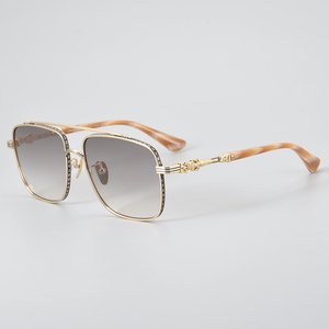 2024 sử dụng rộng rãi bãi biển Chất lượng cao bằng đá cẩm thạch ngoài trời thí điểm Titan Mens Kính mát Thiết kế sản xuất tại Trung Quốc Thương hiệu sang trọng Shades - Product Image 3