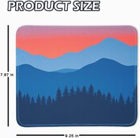 Tapis de souris personnalisé de qualité supérieure avec bord cousu pour un usage professionnel