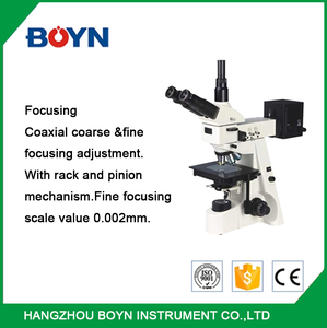 Microscopio trinocular cuádruple metalúrgico industrial de laboratorio, microscopio Trinocular de doble capa con etapa mecánica de doble capa, 1/146JBT - Product Image 5