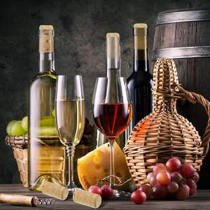 Rode wijnkurk, champagnekurk, rode wijnfleskurk, houten deksel - Product Image 5