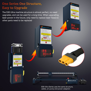 Esculpido S30 Ultra 11W, cortador <span class=keywords><strong>de</strong></span> grabado automático, lente reemplazable con asistencia <span class=keywords><strong>de</strong></span> aire, 600x600mm, máquina <span class=keywords><strong>de</strong></span> grabado láser - Product Image 2