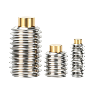 Tornillo de fijación puntiagudo de latón y acero inoxidable SUS304 angloamericano 1/2-13*1in--10-24 (32)*1in M3-M10 de acero al carbono 12.9 ennegrecido OEM - Product Image 1