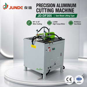 Machine de découpe CNC en aluminium JUNDE JD-DF305 2,2 kW à tête unique pour profilés de fenêtres/portes/cadres photo, 45/90 degrés - Product Image 1